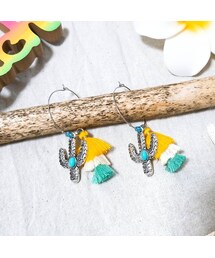 【My Handmade】サボテンふりんじピアス(ピアス（両耳用）)