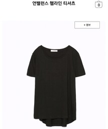 ZARA | 언발란스 헴라인 티셔츠(Tシャツ/カットソー)
