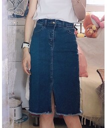 none | デニムスカート