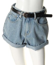 ベルト付きショートパンツ#ENVYM(デニムパンツ)