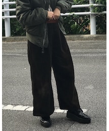 GU | コーデュロイワイドパンツ(パンツ)