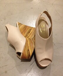 ウエッジサンダル アイボリー(サンダル)