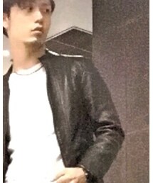 HALB | ボトルネックシープレザーライダースジャケット(ライダースジャケット)