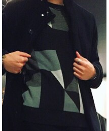 HALB | ジオメトリックジャカードニット(ニット/セーター)