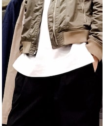 HALB | 綿リヨセルロング丈カットソー(Tシャツ/カットソー)