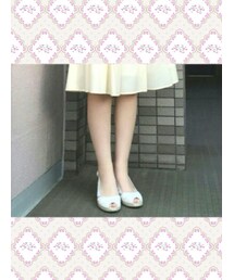 Vert Dense | *オープントゥ白（L）*(パンプス)