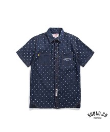 SQUAD | SQUAD 2014 S/S Polka Dots Denim Shirts (シャツ/ブラウス)