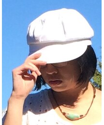 PETER GRIMM | white newsboy cap(キャスケット)