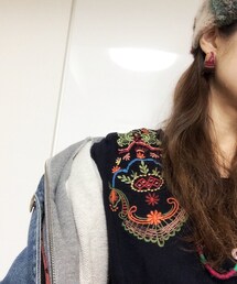 PIPPAL | 刺繍が両肩に付いてるんだぜぇ(シャツ/ブラウス)