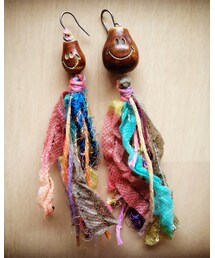 Handmade | ニコちゃん◡̈⃝*.♩(ピアス（両耳用）)