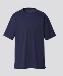 UNIQLO | スーピマコットンリラックスフィットクルーT/L.NAVY(Tシャツ/カットソー)