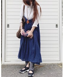 前から | 前からver。いや使う事ないけどないと不安な防寒用ストール持ってるver。はたまたちょっといくらなんでもキャミワンピのひも下げすぎじゃない？ver。(ワンピース)