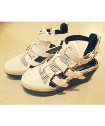 LAGRACE MART | メッシュ地厚底サンダル(サンダル)