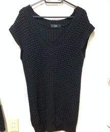 ロング丈ニット(ベスト)