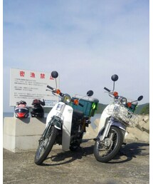 後から弟もカブで海を渡ってきて合流。笑 | その他