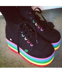 rose wine | 蛋糕彩虹厚底鞋(その他シューズ)