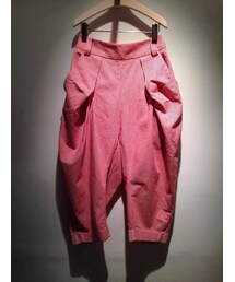 whiple紅色直條紋八分褲(その他パンツ)