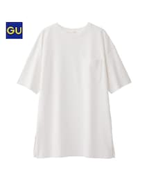 GU | ロングT（5分袖）JN(Tシャツ/カットソー)