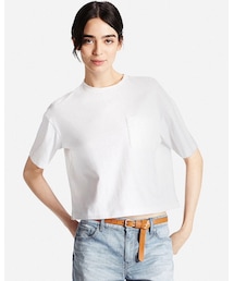 UNIQLO | クロップド クルーネックT(Tシャツ/カットソー)