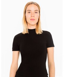 American Apparel | ポンテモックネックショートスリーブトップ(Tシャツ/カットソー)
