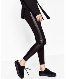 ZARA | コントラストサイドディテール入りレギンス(その他パンツ)