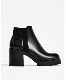 ZARA | トラックソール付きハイヒールアンクルブーツ(ブーツ)