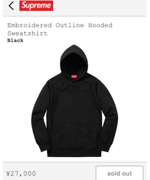 Supreme  | Embroidered Outline Hooded Sweatshirt(パーカー)