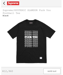 Supreme  | Supreme/HYSTERIC GLAMOUR  Fuck You Football Tee(Tシャツ/カットソー)