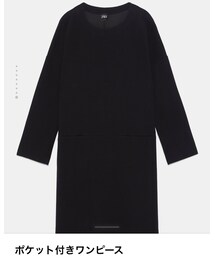 ZARA | ポケット付きワンピース(ワンピース/ドレス)