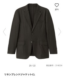 GU | リネンブレンドジャケットCL(ジャケット/アウター)