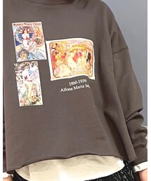 no brand | Other アートプリントトレーナー(アルフォンス・ミュシャ)(トップス)