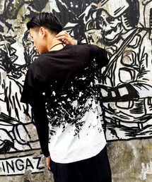 UNPLUGGED | ペンキTシャツ(Tシャツ/カットソー)