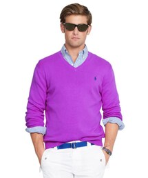 POLO RALPH LAUREN | Polo Ralph Lauren Pima V-Neck Sweater(ニット/セーター)