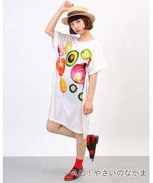 MERLOT | いろんななかまルーズTシャツワンピース(シャツワンピース)