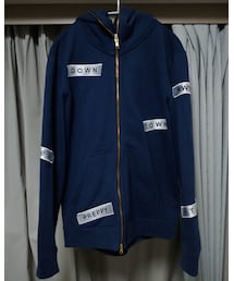 TOMMY | TOMMY BOXロゴパーカー　ネイビー(パーカー)