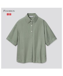 UNIQLO | リネンブレンドプルオーバーシャツ XL size(シャツ/ブラウス)