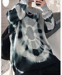 PCTOKYO | タイダイ風クラッシュニット L size(ニット/セーター)