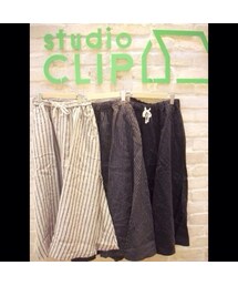 studio CLIP | リネンストライプスカート(スカート)