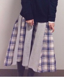 used | used / チェックロングスカート(スカート)