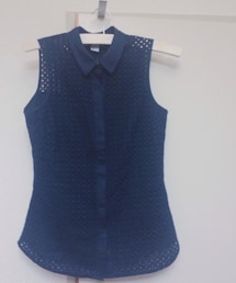 H&M | ノースリーブワッフルシャツ(シャツ/ブラウス)