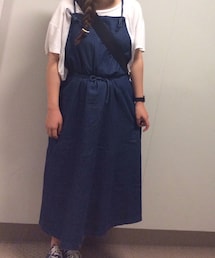 USED | デニムエプロンワンピース(ワンピース)