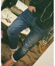 GU | ボーイフレンドデニムライクパンツ(その他パンツ)