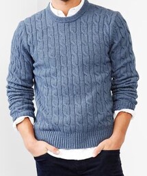 GAP | ラムウール ケーブルニット
(ニット/セーター)