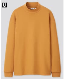 UNIQLO | モックネックプルオーバー（長袖）MUSTARD(Tシャツ/カットソー)