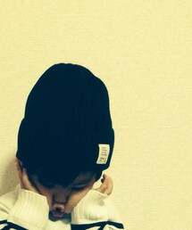 GLOBAL WORK | 黒 ニット帽(ニットキャップ/ビーニー)