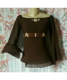 Camiseta de Cetim (デニムスカート)
