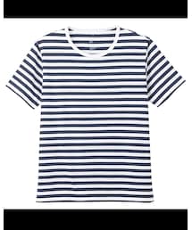 無印良品 | オーガニックコットン天竺ボーダーＴシャツ(Tシャツ/カットソー)
