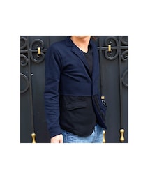 バイカラー / スウェットテーラード  ブランド：imp(ジャケット/アウター)