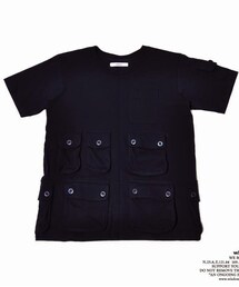 wisdom | Muti-Pocket Splicing T-Shirt. (Tシャツ/カットソー)
