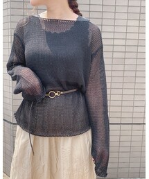 ゆるっと感と透け感が🙆‍♀️💓 | トップス